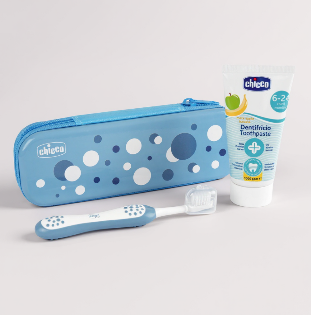 Chicco Conjunto Higiene Oral Azul 6-36M